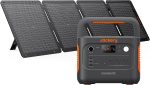 Jackery Explorer 1000 v2 Solar Generator - 1070Wh LiFePO4 with 1500W AC Output & 100W Solar Panel - JE-1000D