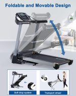 BORGUSI CTM5104L Treadmill - 15% Auto Incline with 20" Wide Belt & 350 lb Capacity - CTM5104L - Image 7