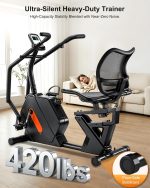 Kawnina Recumbent Exercise Bike with 16 Resistance Levels & 420 lb Capacity - USNC-CBK2412 - Image 7