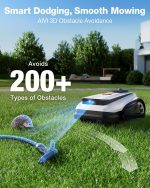 ECOVACS GOAT A2000 LiDAR PRO Robot Lawn Mower - Dual LiDAR Navigation with Built-In Trimmer for 1/2 Acre - A2000 LiDAR PRO - Image 8