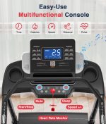 REDLIRO Walking Treadmill for Seniors - 400 lb Capacity with 0.3 MPH Start & Long Handrails - CS1272 - Image 5