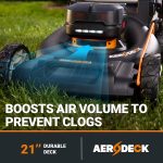 WORX 40V 21" Self-Propelled Cordless Lawn Mower with (2) 5.0Ah Batteries - WG760 - Image 2