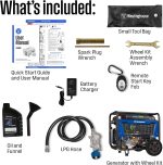 Westinghouse WGen9500DFc Dual Fuel Portable Generator - 12,500W Gas/11,200W Propane with Remote Start & CO Sensor - WGen9500DFc - Image 6