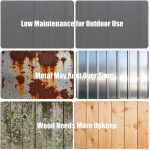 MNLR 6x10 FT Outdoor Storage Shed - Resin Shed with Floor, Window & Lockable Door for Garden Tools, Bikes & Lawn Mowers - Image 4
