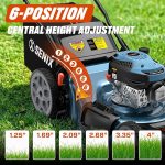 SENIX 22" Self-Propelled Gas Lawn Mower with 170cc Engine & 3-in-1 Cutting - LSSG-H4 - Image 7