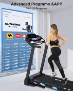 BORGUSI Auto Incline Treadmill - 3.5HP Folding Treadmill with 15% Incline & 36 Programs - USNC-CTM5314P - Image 5