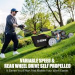SENIX 22" 3-in-1 Self-Propelled Gas Lawn Mower with 201cc Engine - HI6 - Image 5