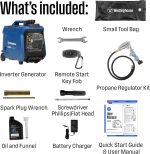 Westinghouse iGen4000DFc Dual Fuel Portable Inverter Generator - 4,000W Peak/3,300W Running with Remote Start & CO Sensor - iGen4000DFc - Image 6