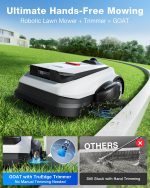 ECOVACS GOAT A2000 LiDAR PRO Robot Lawn Mower - Dual LiDAR Navigation with Built-In Trimmer for 1/2 Acre - A2000 LiDAR PRO - Image 2