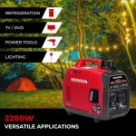 Honda EU2200i Inverter Generator - 2200W Portable with CO-MINDER & My Generator App - EU2200ITAN - Image 2