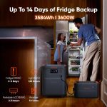 Jackery HomePower 3600 Plus Solar Generator - 7,168Wh LiFePO4 with 3,600W Output, Extra Battery & 2x200W Solar Panels - JHP-3600A - Image 2