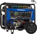 Westinghouse WGen10500TFc Tri-Fuel Portable Generator - 13,500W Gas/12,500W Propane/10,000W NG with Remote Start & CO Sensor - WGen10500TFc