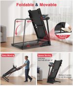 REDLIRO Walking Treadmill for Seniors - 400 lb Capacity with 0.3 MPH Start & Long Handrails - CS1272 - Image 7