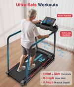 REDLIRO Walking Treadmill for Seniors - 400 lb Capacity with 0.3 MPH Start & Long Handrails - CS1272 - Image 2