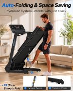 WELLFIT Treadmill with 15% Auto Incline - 5.0HP Motor & 500 lb Capacity - TM029FOLD - Image 3