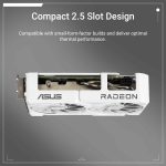ASUS Dual Radeon RX 9060 XT White Edition Graphics Card - 16GB GDDR6 with Axial-Tech Fans & Dual BIOS - DUAL-RX9060XT-16G-WHITE - Image 2
