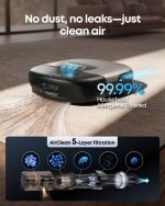 eufy Omni S2 Robot Vacuum and Mop Combo - 30,000Pa Suction with HydroJet 2.0 Self-Cleaning Roller Mop & 68-Day Self-Emptying - T2081111 (Black) - Image 5