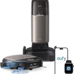eufy Omni S2 Robot Vacuum and Mop Combo - 30,000Pa Suction with HydroJet 2.0 Self-Cleaning Roller Mop & 68-Day Self-Emptying - T2081111 (Black)