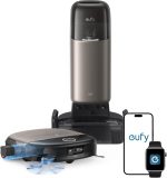 eufy Omni S2 Robot Vacuum and Mop Combo - 30,000Pa Suction with HydroJet 2.0 Self-Cleaning Roller Mop & 68-Day Self-Emptying - T2081111 (Black)