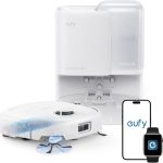 eufy E25 Robot Vacuum and Mop Combo - 20,000 Pa with HydroJet Roller Mop & All-in-One Station - T2353