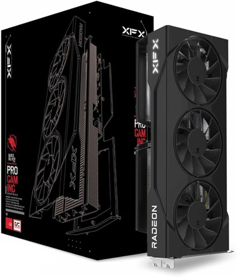 9069b4ce05dd5abbdd1e049286cefeeb.jpg XFX Swift AMD Radeon RX 9060 XT OC Triple Fan Gaming Edition Graphics Card - 16GB GDDR6 with RDNA 4 & 3320 MHz Boost - RX-96TS316B7 - Image 1