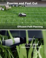 ECOVACS GOAT O1000 LiDAR PRO Robot Lawn Mower - Wire-Free LiDAR Navigation with AI Obstacle Avoidance & Edge Trimming for 1/4 Acre - Image 6