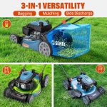 SENIX 22" Self-Propelled Gas Lawn Mower with 201cc Engine & 3-in-1 Cutting - G-H-FIVE - Image 4