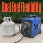 Westinghouse iGen4000DFc Dual Fuel Portable Inverter Generator - 4,000W Peak/3,300W Running with Remote Start & CO Sensor - iGen4000DFc - Image 3