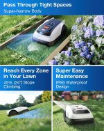 ECOVACS GOAT O1000 RTK CARE Robot Lawn Mower - RTK Navigation with Extra Blades for 1/4 Acre - O1000 RTK CARE - Image 6