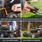 WORX 40V 21" Push Cordless Lawn Mower with (2) 5.0Ah Batteries - WG752 - Image 6