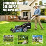 SENIX 22" Self-Propelled Gas Lawn Mower with 170cc Engine & 3-in-1 Cutting - LSSG-H4 - Image 9