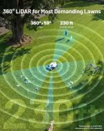 Mammotion LUBA 3 AWD 3000H Robot Lawn Mower - 360° LiDAR & RTK Navigation for 0.75 Acre - Image 4