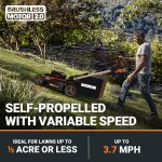 WORX 40V 21" Self-Propelled Cordless Lawn Mower with (2) 5.0Ah Batteries - WG760 - Image 3