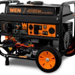 WEN DF475T Dual Fuel Portable Generator - 4,750W Gas/4,350W Propane with Electric Start & Transfer Switch Ready - DF475T