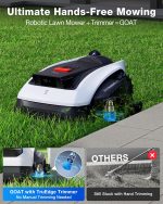 ECOVACS GOAT O1000 LiDAR PRO Robot Lawn Mower - Wire-Free LiDAR Navigation with AI Obstacle Avoidance & Edge Trimming for 1/4 Acre - Image 2