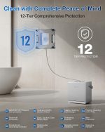 ECOVACS WINBOT W2S OMNI Window Cleaning Robot - 8000Pa Suction with TruEdge Scrubbing & 6-in-1 Station - WINBOT W2S OMNI - Image 8