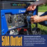 Westinghouse WGen11500TFc Tri-Fuel Portable Generator - 14,500W Gas/13,500W Propane/12,000W NG with Remote Start & CO Sensor - WGen11500TFc - Image 8