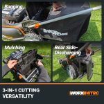 WORX 40V 21" Push Cordless Lawn Mower with (2) 5.0Ah Batteries - WG752 - Image 5