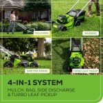 Greenworks 60V 21" Push Lawn Mower with 5.0Ah Battery & Charger - MO60L516 - Image 9