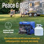 Westinghouse iGen8200TFc Tri-Fuel Portable Inverter Generator - 8,200W Peak/6,600W Running with Remote Start & CO Sensor - iGen8200TFc - Image 5