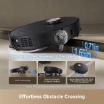 Dreame L50 Ultra Robot Vacuum and Mop - 19,500Pa Vormax Suction with ProLeap 6cm Obstacle Crossing & All-in-One PowerDock - RLL94CE (Black) - Image 2
