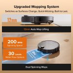 Roborock Qrevo Edge 2 Robot Vacuum and Mop - 25,000Pa HyperForce Suction with 3.14" Ultra-Slim Design & FlexiArm Edge Cleaning - Qrevo Edge 2 (Black) - Image 7