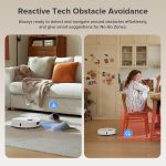 roborock QV 35A Robot Vacuum and Mop Combo - 8000Pa Suction with All-in-One Dock & Anti-Tangle Brushes - White - Image 7