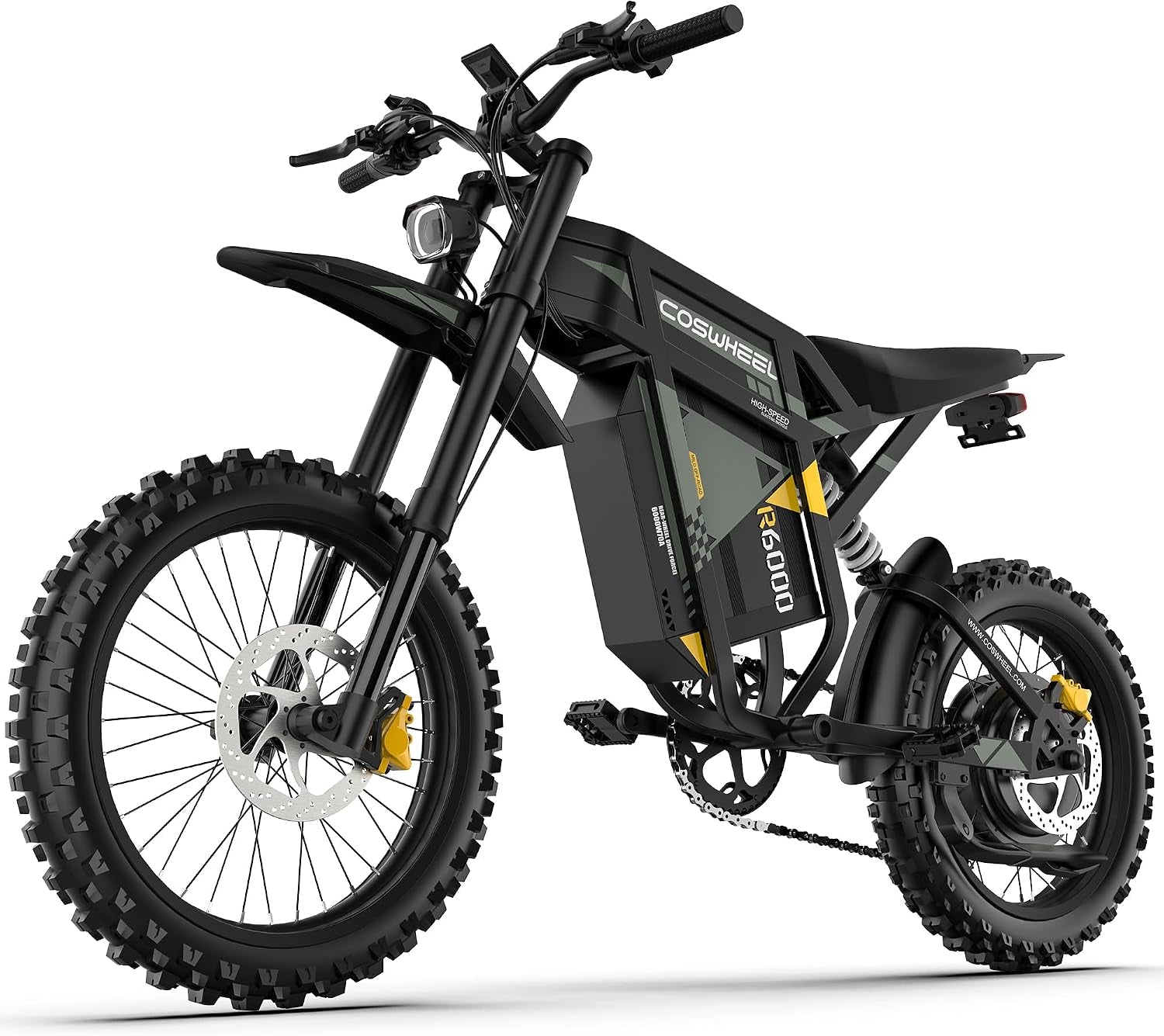 9b3e1c14b8b0ccbf899f714b3a43056c.jpg COSWHEEL R6000 Electric Dirt Bike - 7000W Peak Motor with 60V 30Ah Battery & 55 MPH - R6000 - Image 1