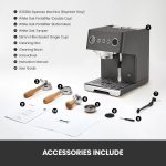 Gemilai G3028A Espresso Machine - 15 Bar with Dual PID, Adjustable OPV & Auto Milk Frother - G3028A - Image 8