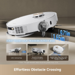 Dreame L50 Ultra Robot Vacuum and Mop - 19,500Pa Vormax Suction with ProLeap 6cm Obstacle Crossing & All-in-One PowerDock - RLL94CE (White) - Image 2