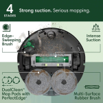 iRobot Roomba Plus 505 Combo Robot Vacuum & Mop with AutoWash Dock - LiDAR Navigation & Self-Emptying - N185020 - Image 4