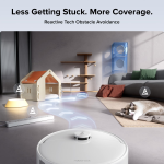 roborock Qrevo 2 Pro Robot Vacuum and Mop - 20,000Pa Suction with FlexiArm Edge Mopping & Auto Mop Removal - Qrevo 2 Pro (White) - Image 4