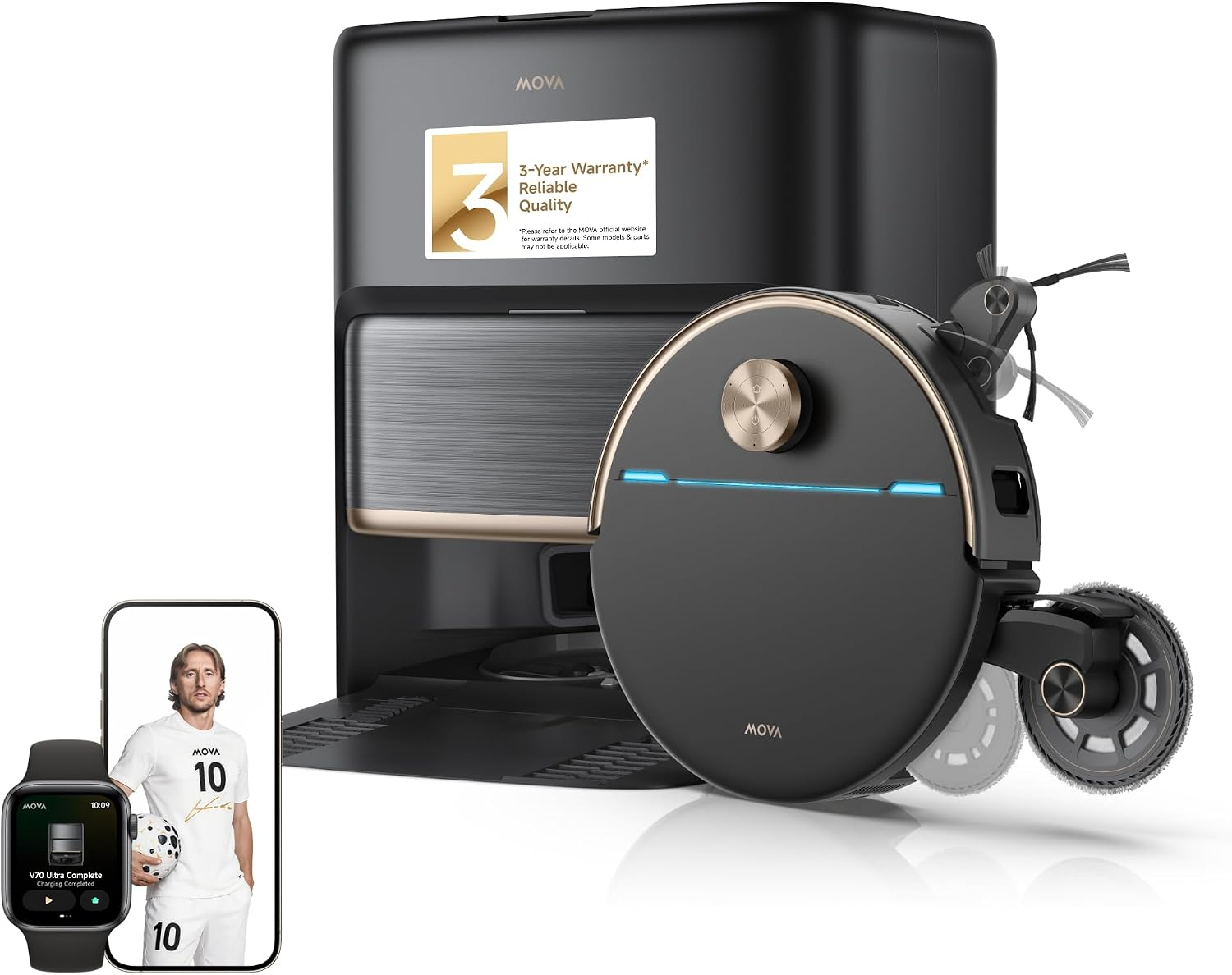 V70UltraCompleteRobotVacuumandMop_42000PaSuctionBaglessDock_1.png MOVA V70 Ultra Complete Robot Vacuum and Mop - 42,000Pa Suction with Dual MaxiReachX Extension & Bagless Auto-Empty Dock - MOVA V70 Ultra Complete - Image 1