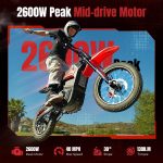 Yozma IN10 Electric Dirt Bike - 2600W Peak Motor with 48V 23.4Ah Battery & 40 MPH - IN10 - Image 2